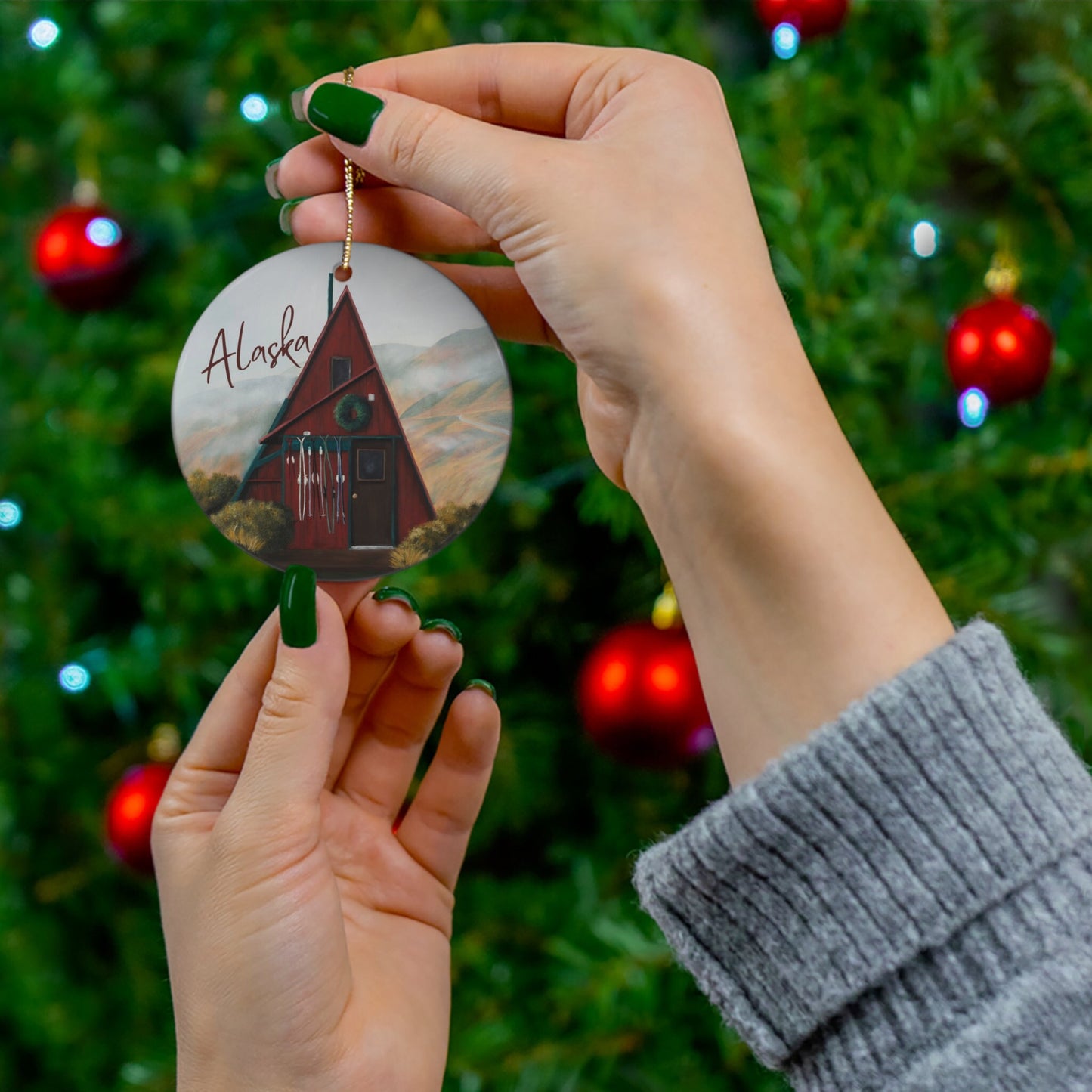 Hatcher Pass Cabin Alaska Ornament