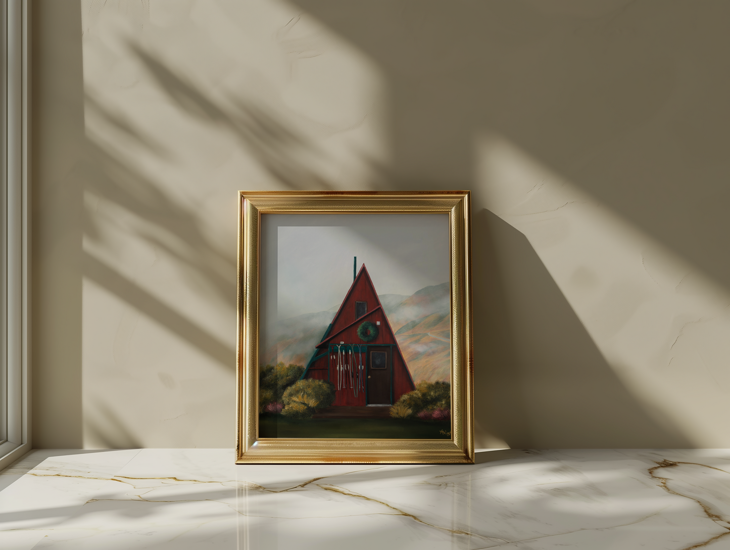 Cabin in Hatcher Pass Fine Art Print
