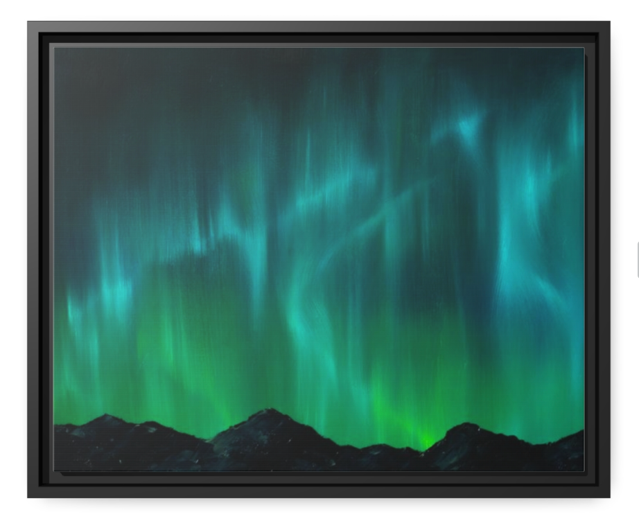 Horizontal Northern Lights CANVAS PRINT