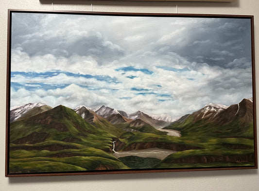 Distant Solitude Denali Visitors Center Original Oil Painting