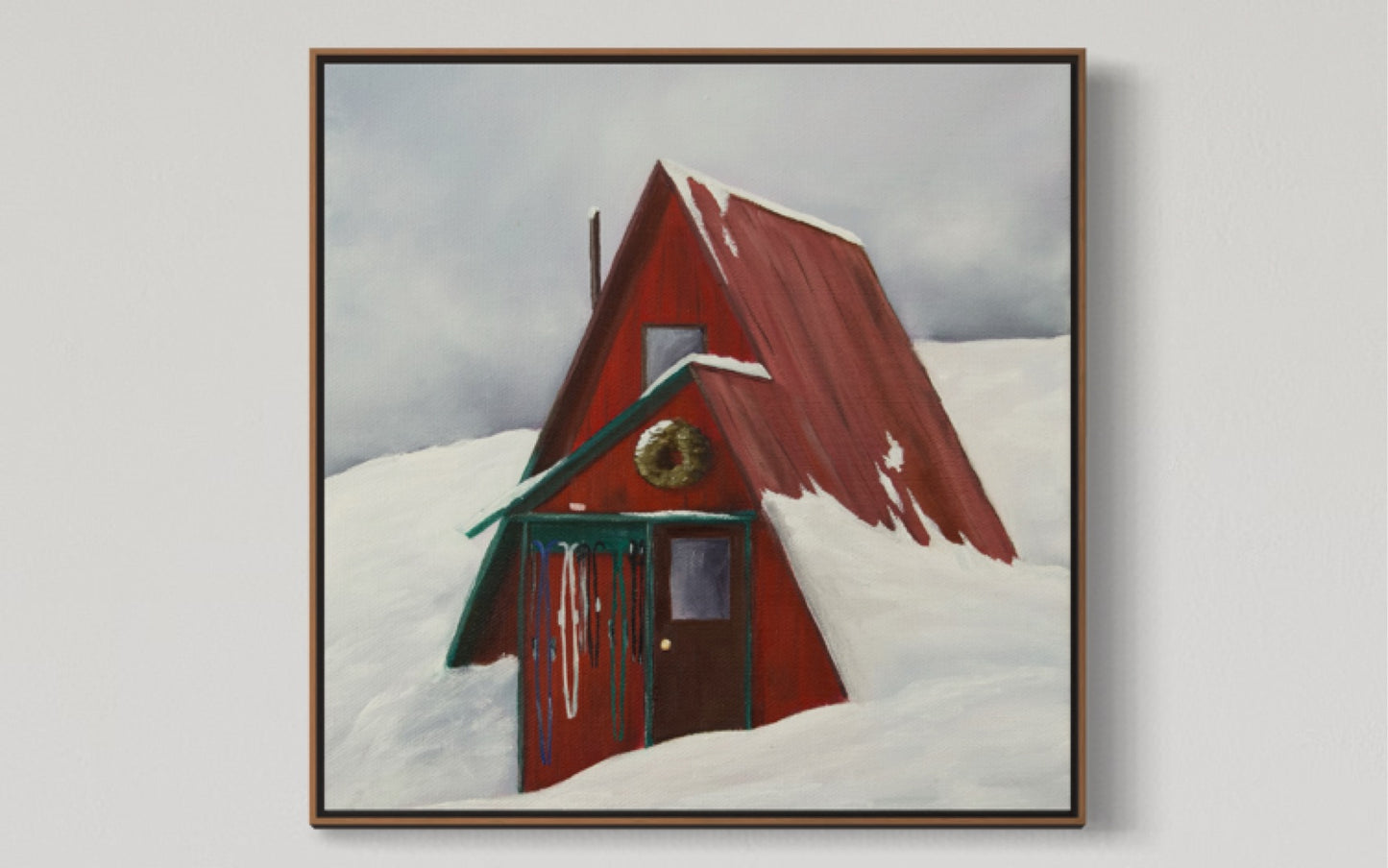"Cabin in the Snow" Hatcher Pass CANVAS PRINT