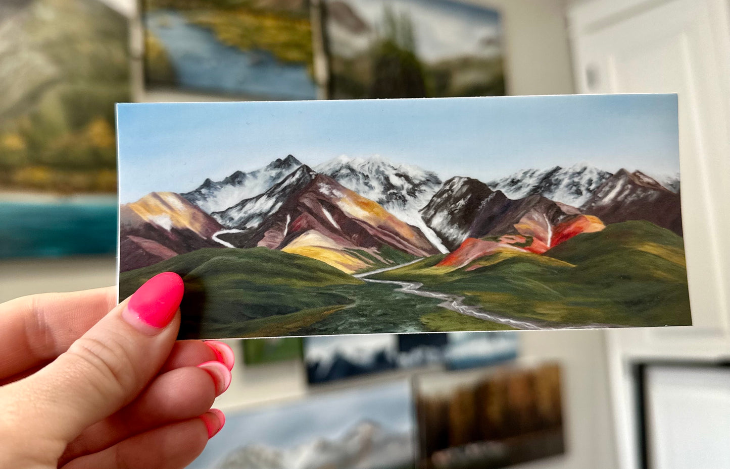 Denali Mountains Large Vinyl Sticker