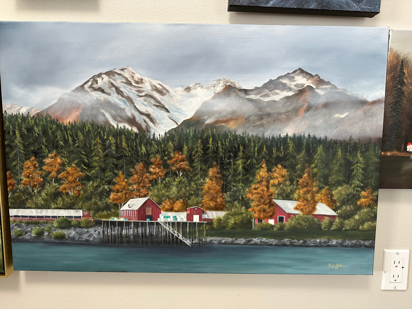 Haines Cannery Original Oil Painting