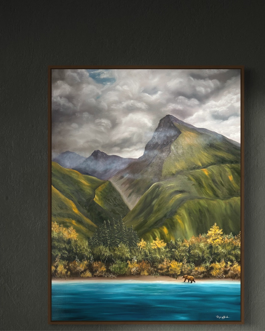 "Solitude" Lake Clark Bear CANVAS PRINT