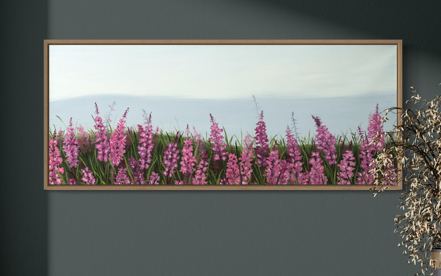 Alaskan Fireweed flowers CANVAS PRINT