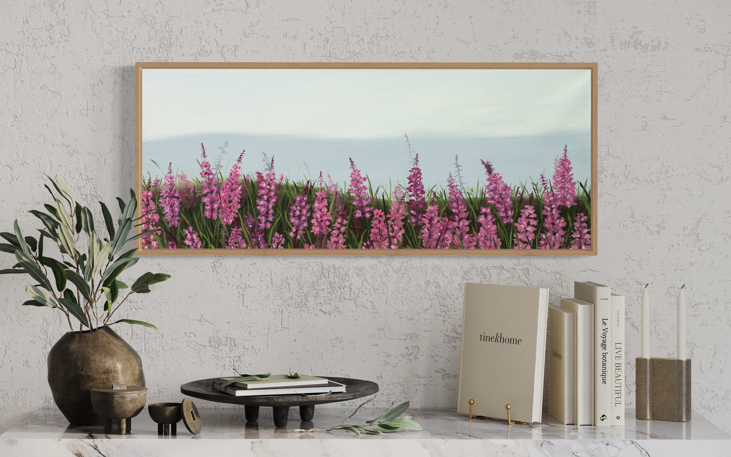 Alaskan Fireweed flowers CANVAS PRINT