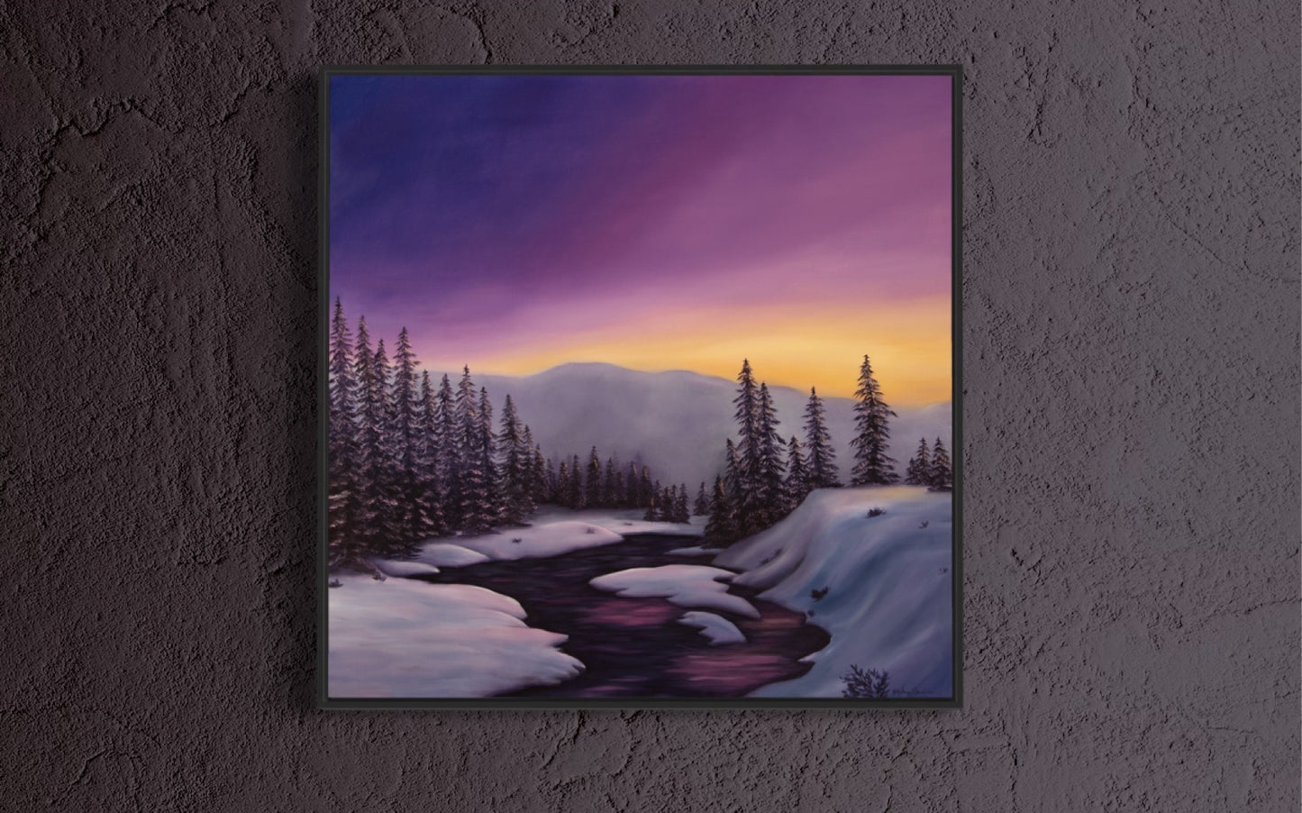 Alaska River at Sunset CANVAS PRINT