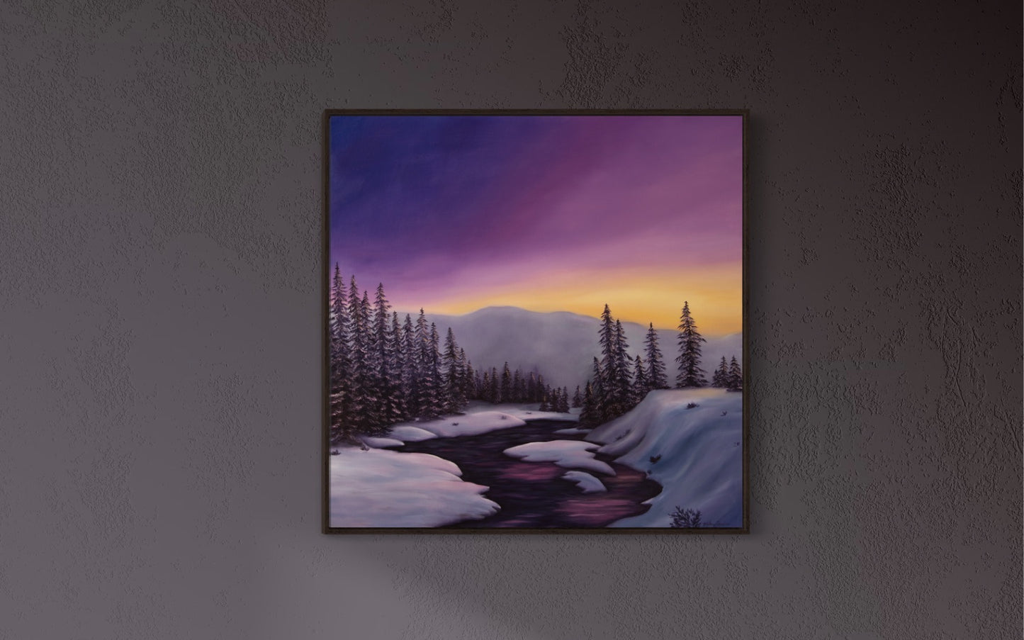 Alaska River at Sunset CANVAS PRINT