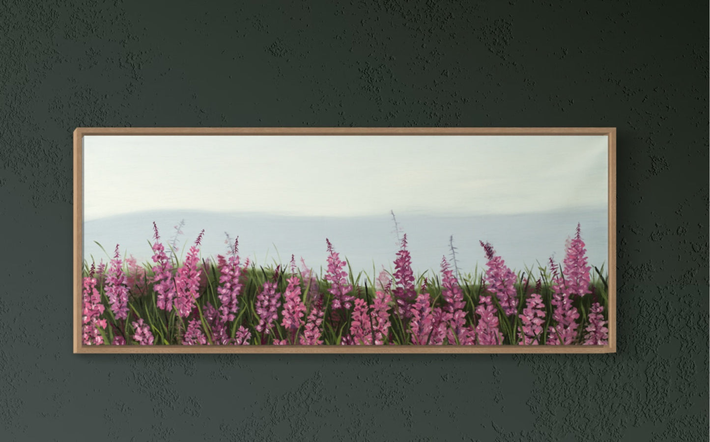 Alaskan Fireweed flowers CANVAS PRINT