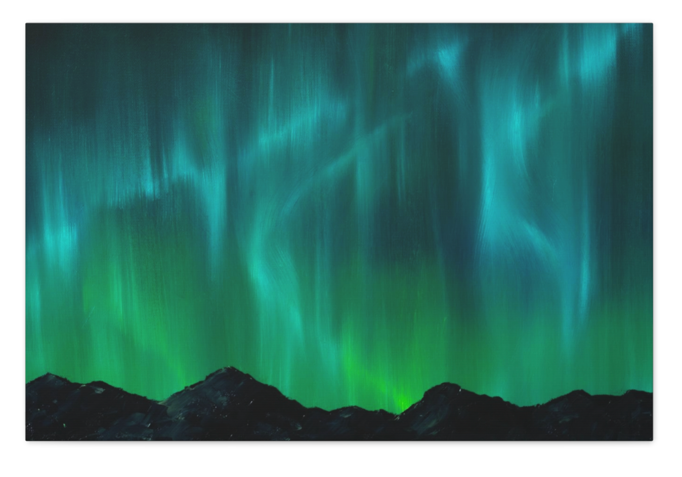 Horizontal Northern Lights CANVAS PRINT