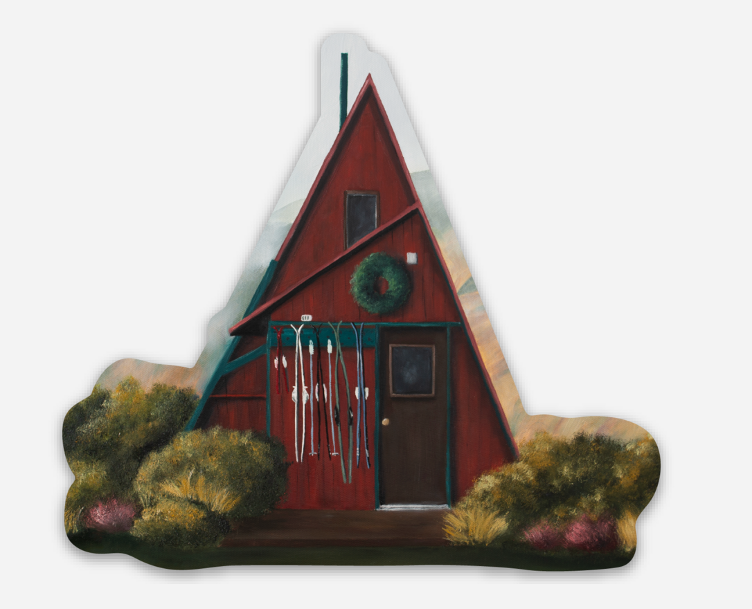 Hatcher Pass Cabin Vinyl Sticker