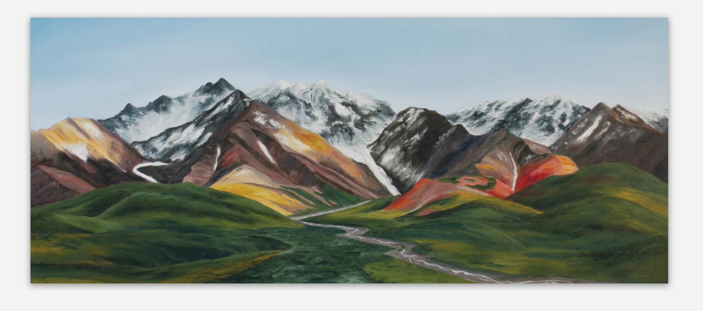 Denali Mountains Large Vinyl Sticker