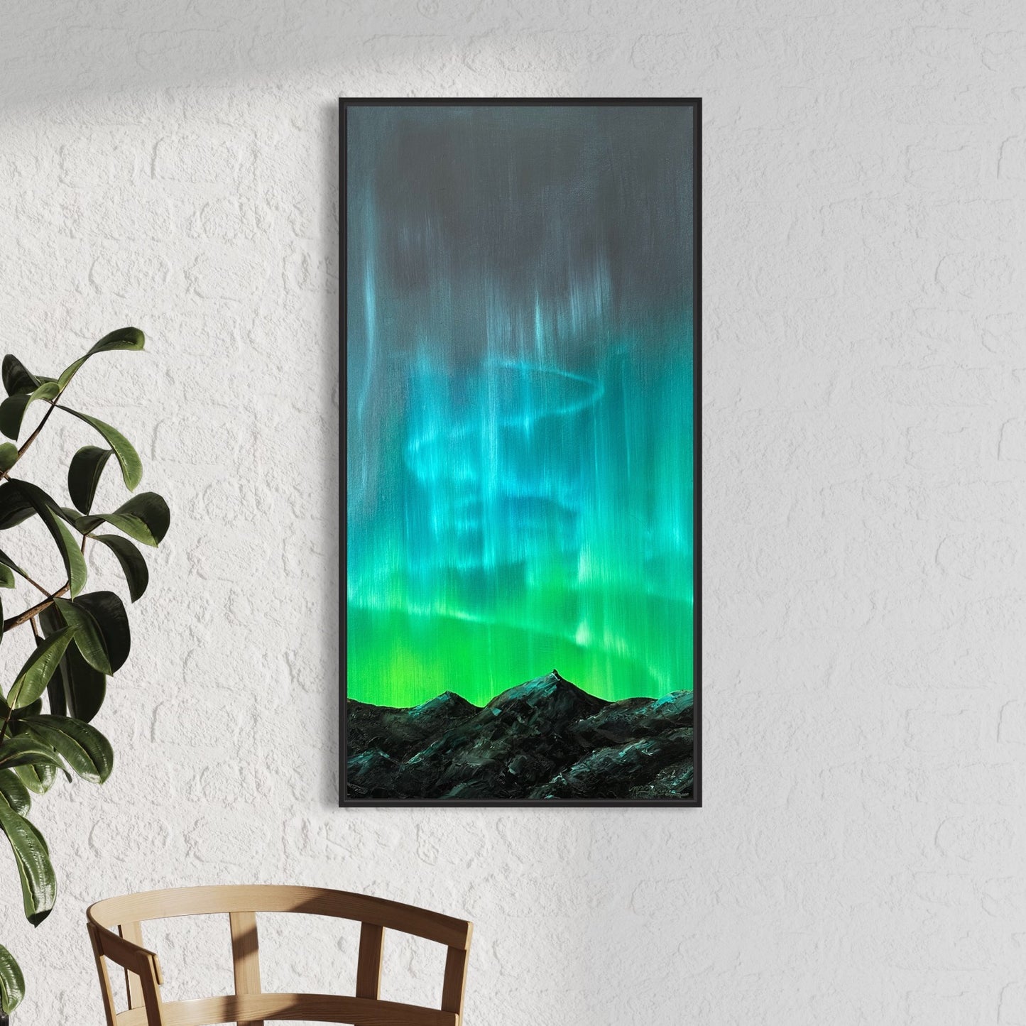 Vertical Northern Lights CANVAS PRINT
