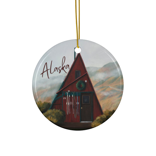Hatcher Pass Cabin Alaska Ornament
