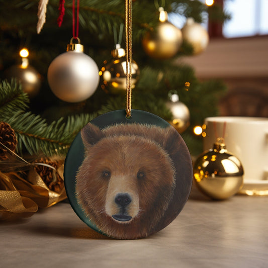 Grizzly Bear Alaskan Wildlife Ornament