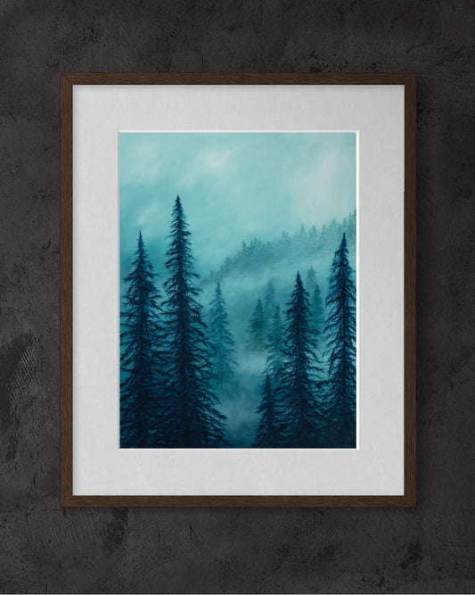 “Of Fog and Forest” Misty Forest Fine Art Print