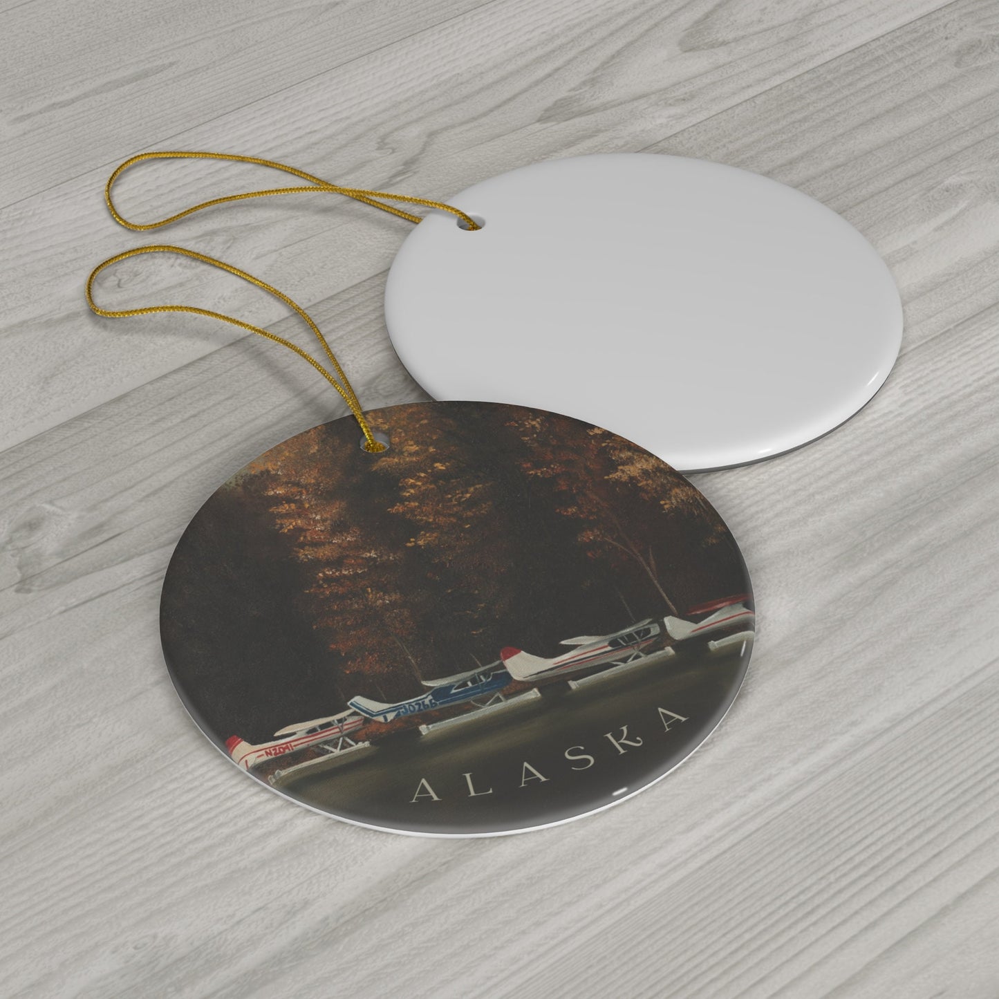 Float Planes on Lake Alaska Ornament