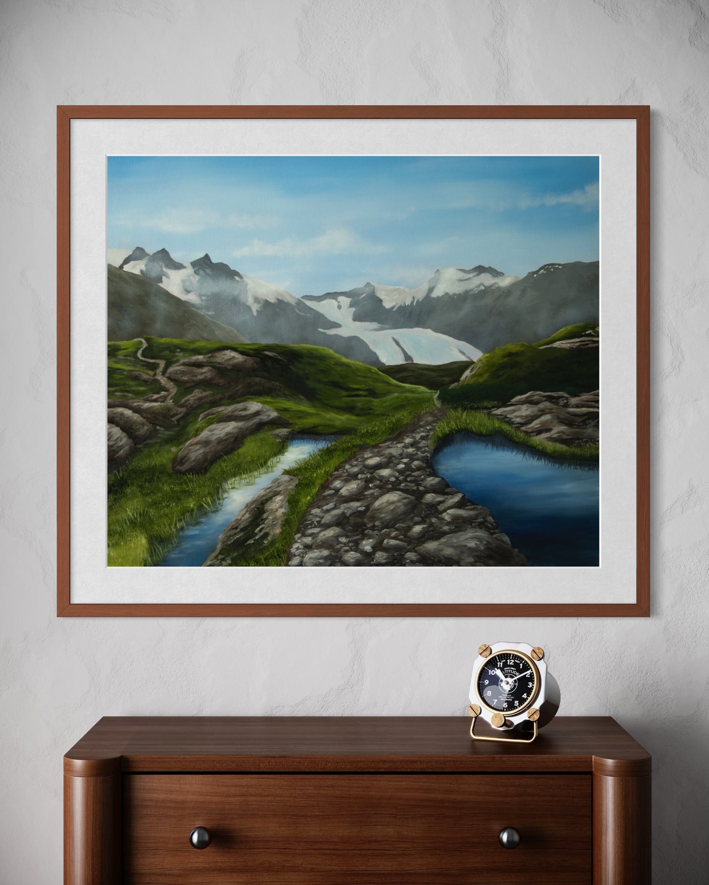 Portage glacier Fine Art Print