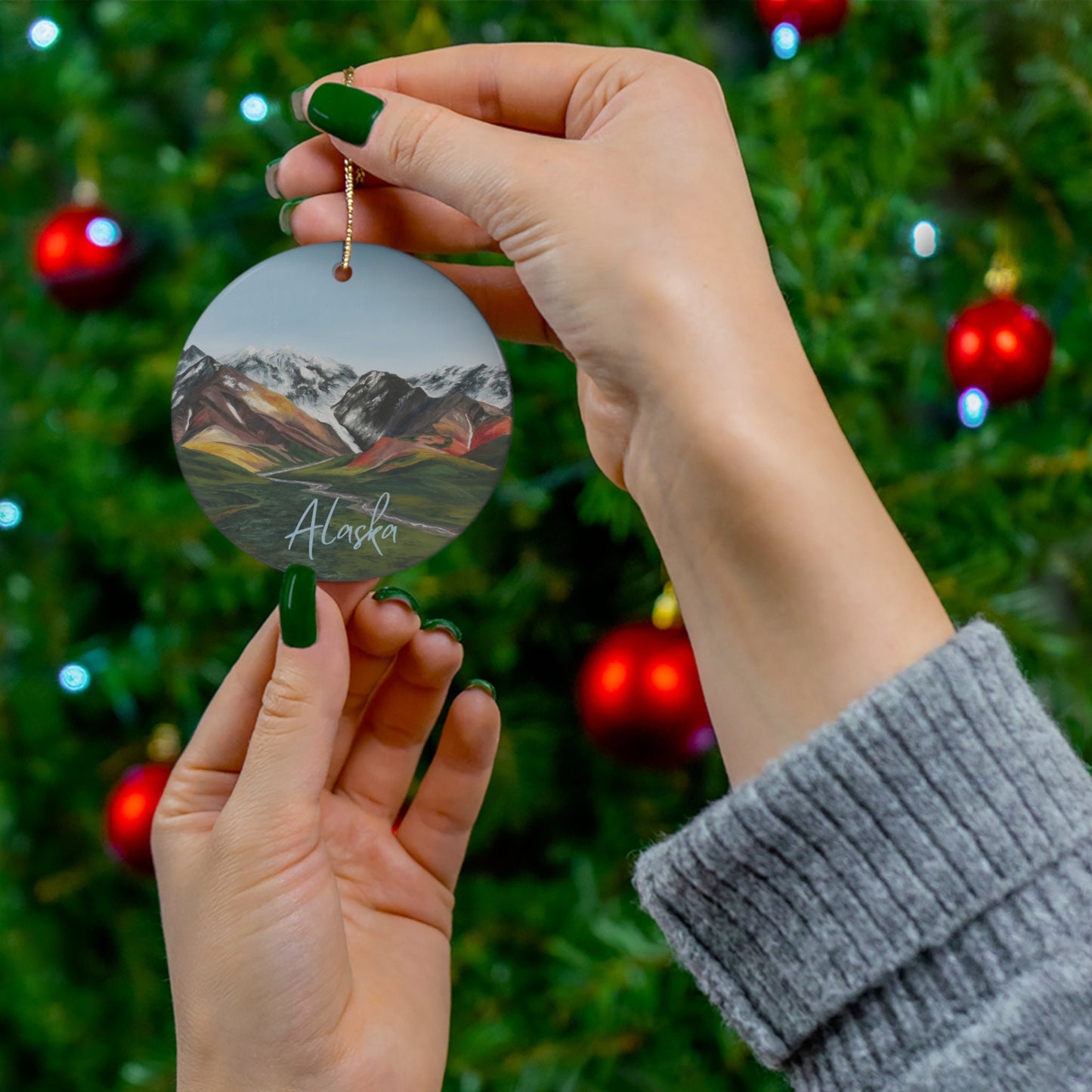 Denali Polychrome Pass Alaska Ornament