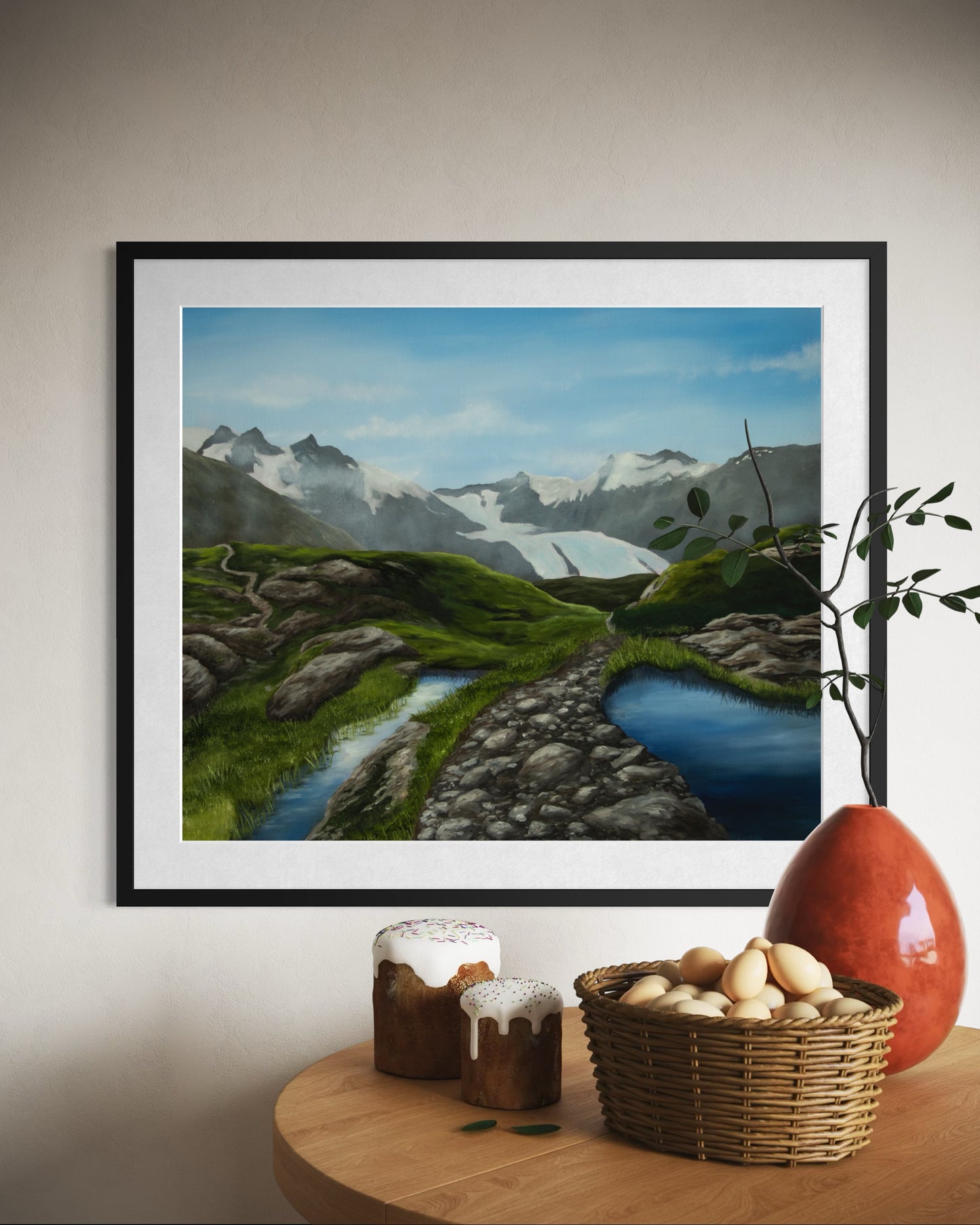 Portage glacier Fine Art Print