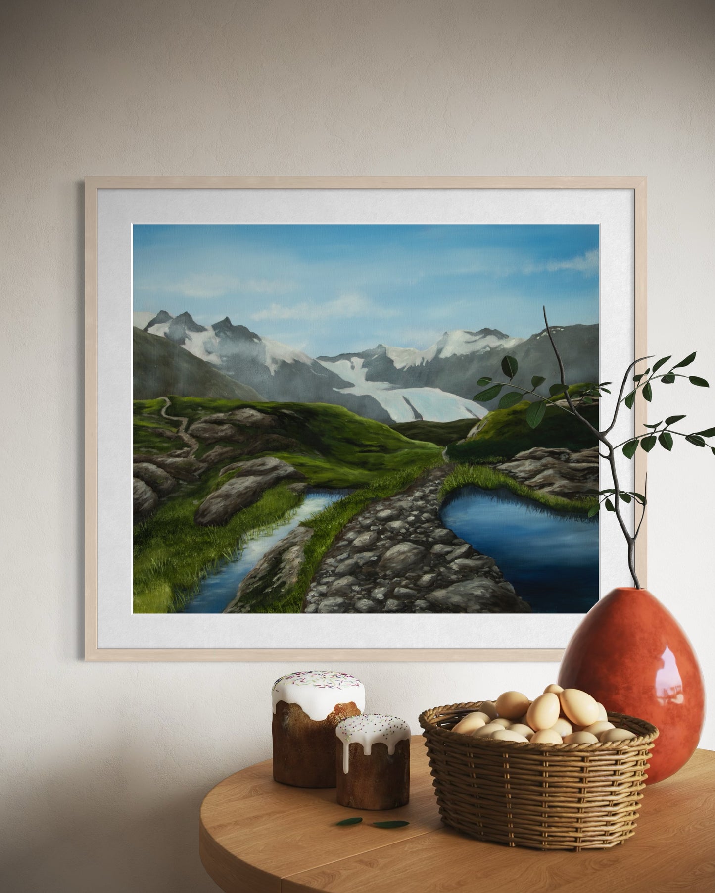 Portage glacier Fine Art Print