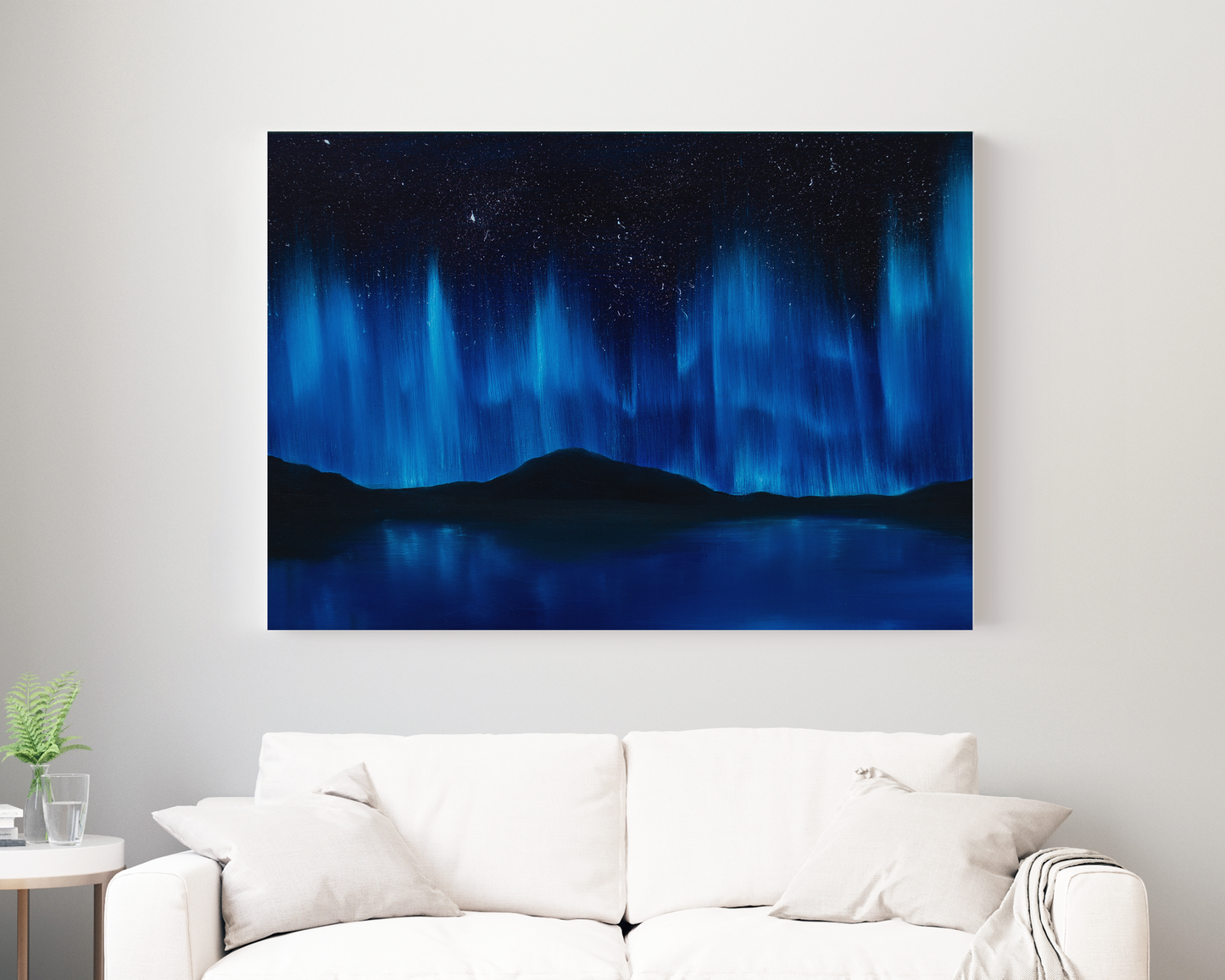 Blue Northern Lights CANVAS PRINT