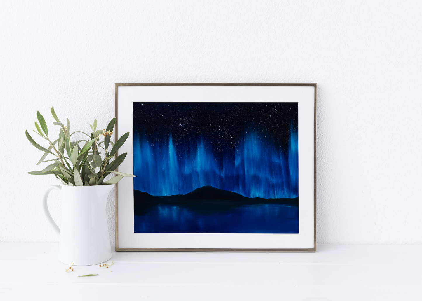 Blue Northern Lights Alaska Fine Art Print