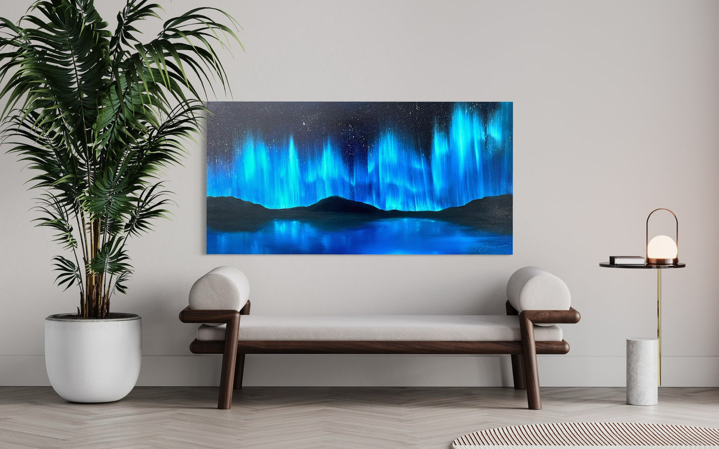 Blue Northern Lights CANVAS PRINT