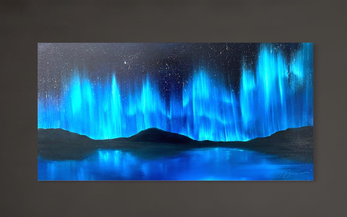 Blue Northern Lights CANVAS PRINT