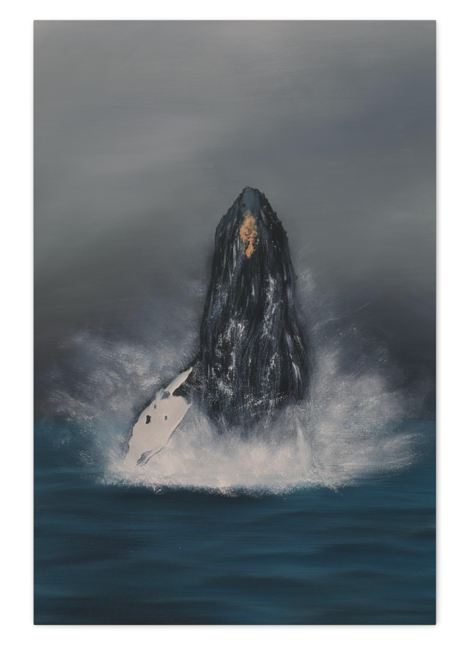 Breeching Whale CANVAS PRINT