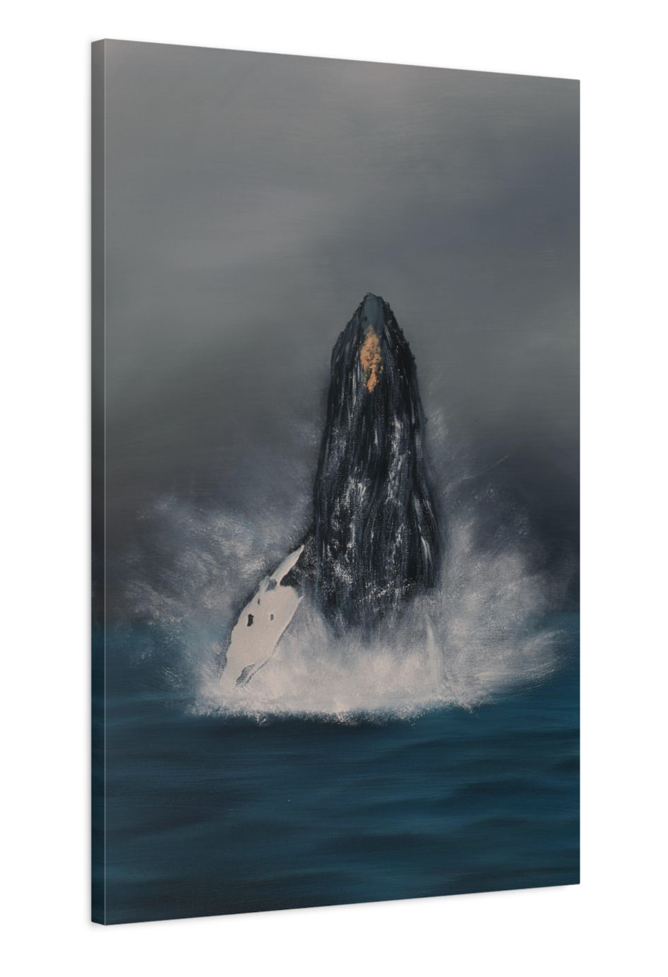 Breeching Whale CANVAS PRINT