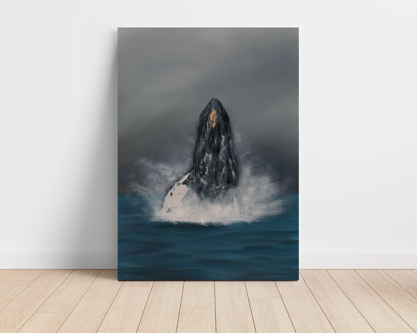 Breeching Whale CANVAS PRINT