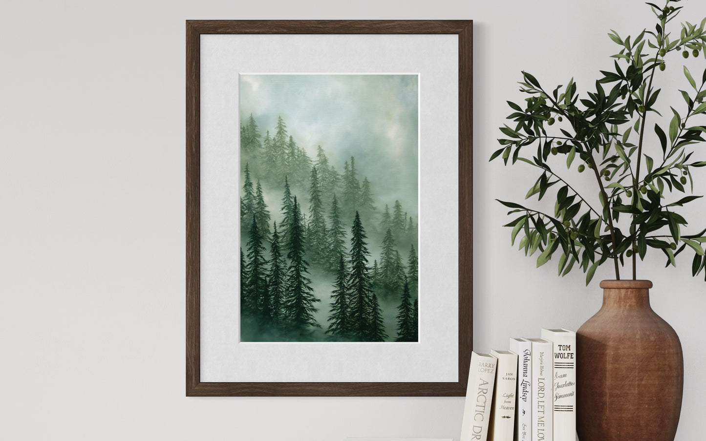 “Where the Mist Gathers” Misty Forrest Fine Art Print