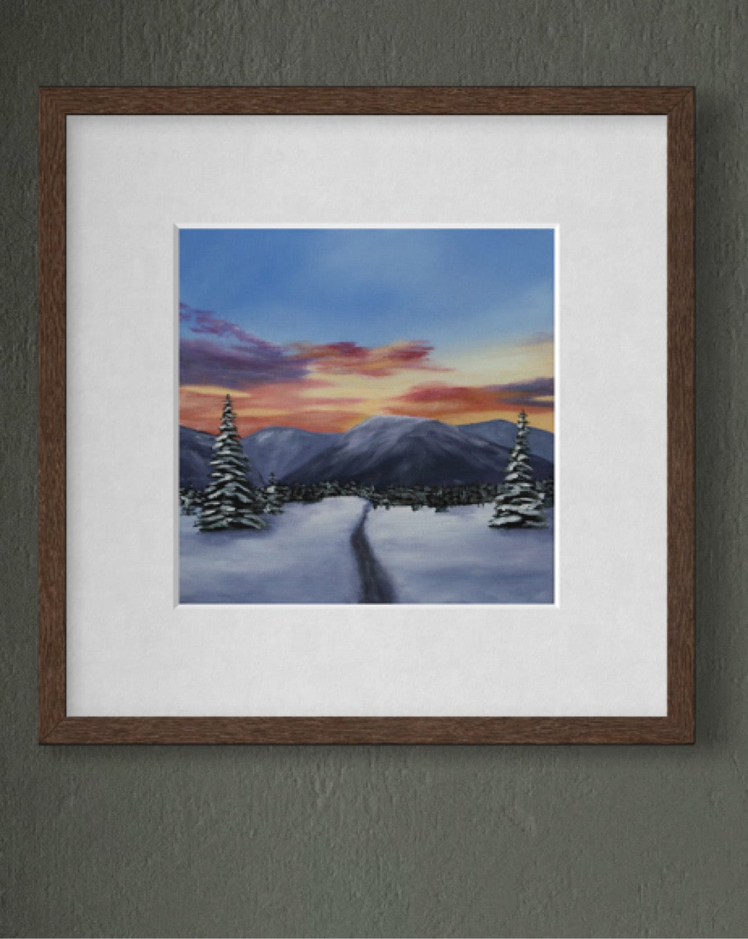 Path through the Snow Fine Art Print