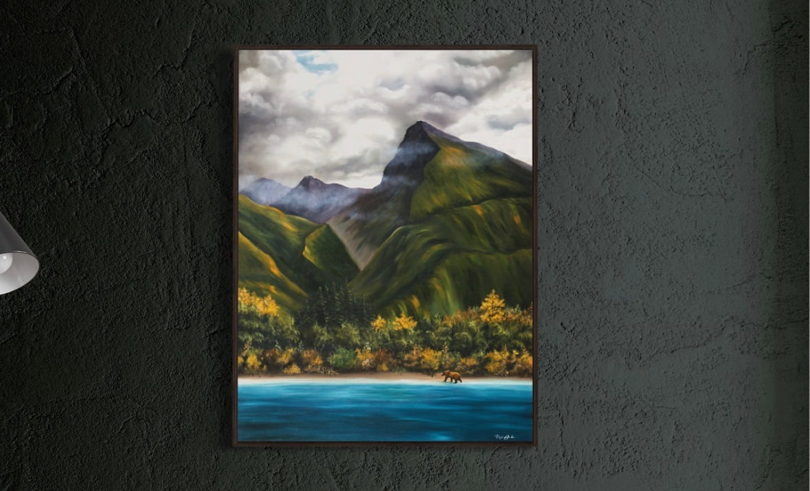"Solitude" Lake Clark Original Oil Painting