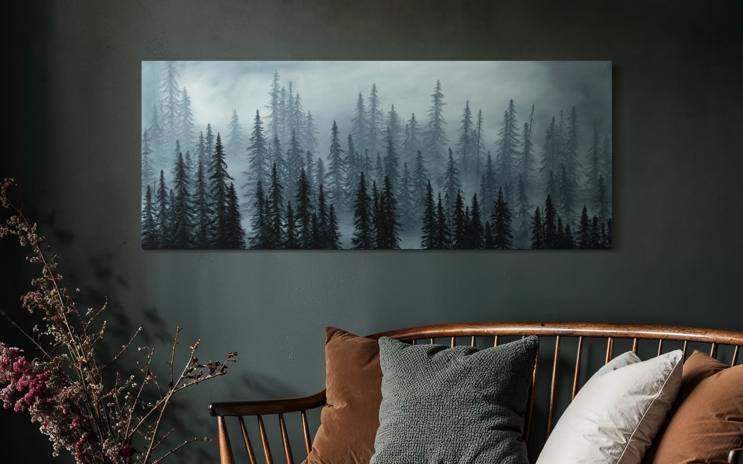 "Sound of Silence" Misty Forest CANVAS PRINT