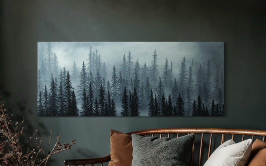 "Sound of Silence" Misty Forest CANVAS PRINT