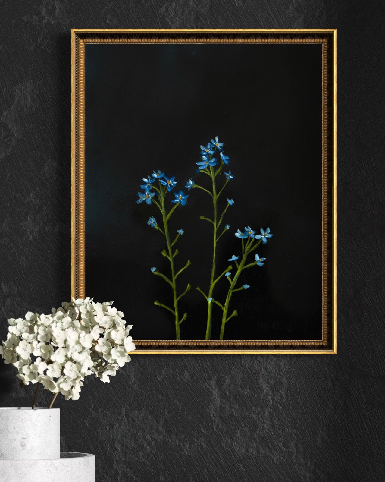 "Forget-Me-Nots" Original Oil Painting