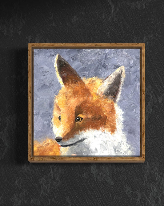 Fox Original Oil Painting