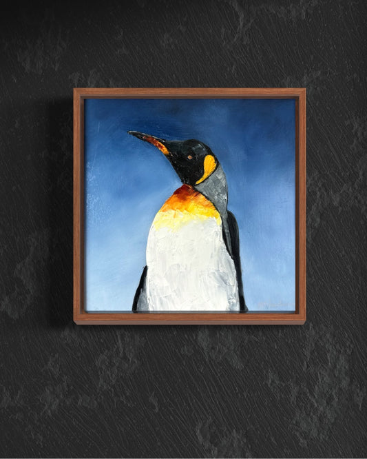 Penguin Original Oil Painting