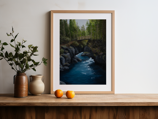 Rushing Water Winner Creek Fine Art Print