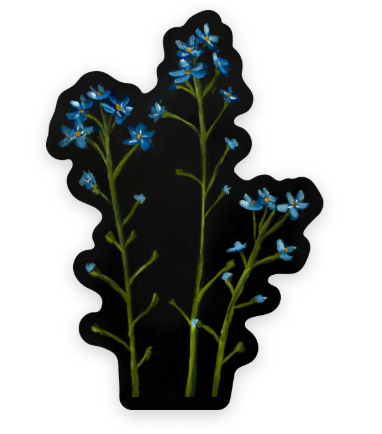 Forget Me Nots Vinyl Sticker