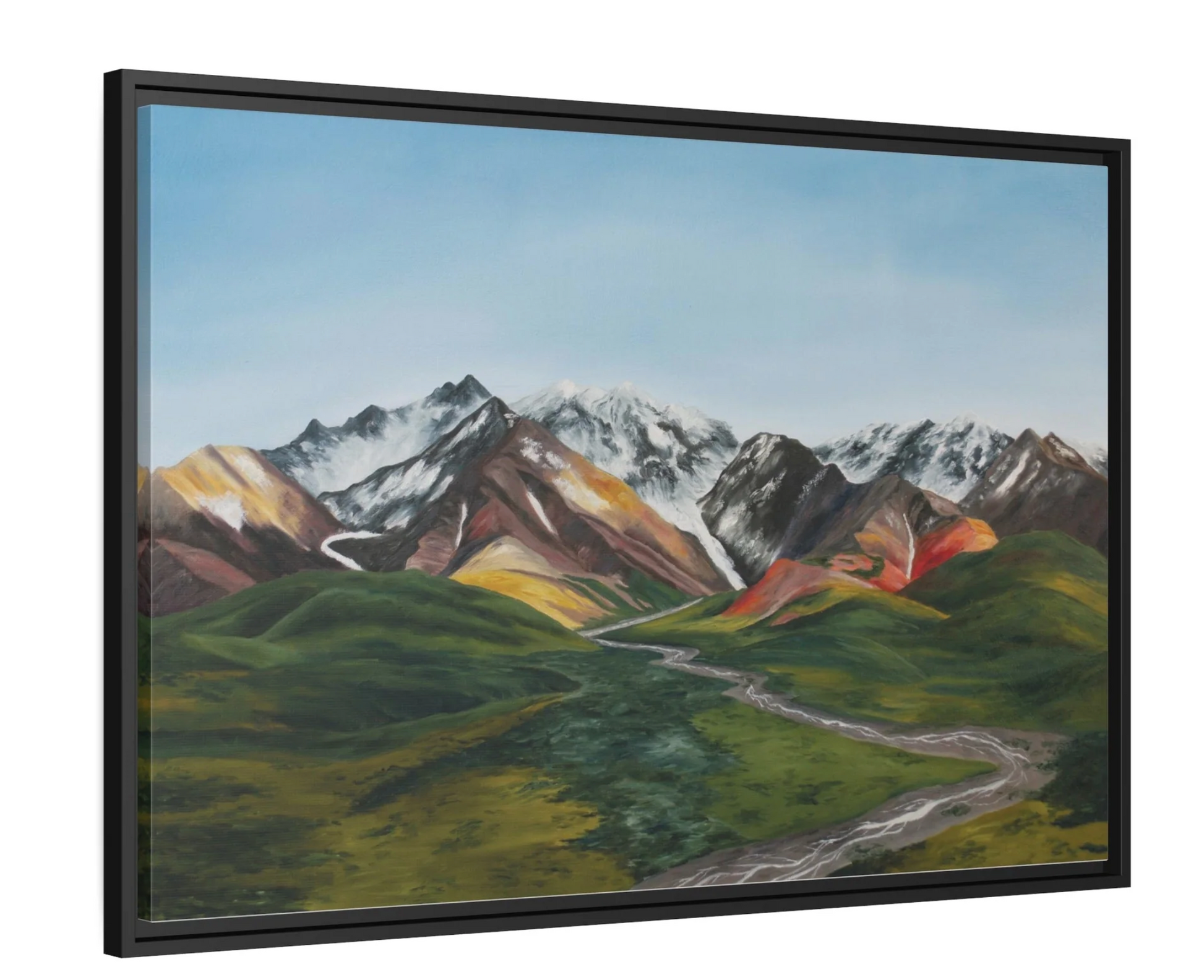 Denali Mountain artwork Denali oil painting canvas print