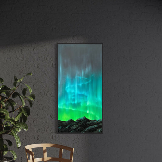 Vertical Northern Lights CANVAS PRINT