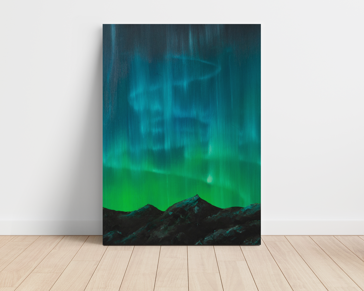 Vertical Northern Lights CANVAS PRINT