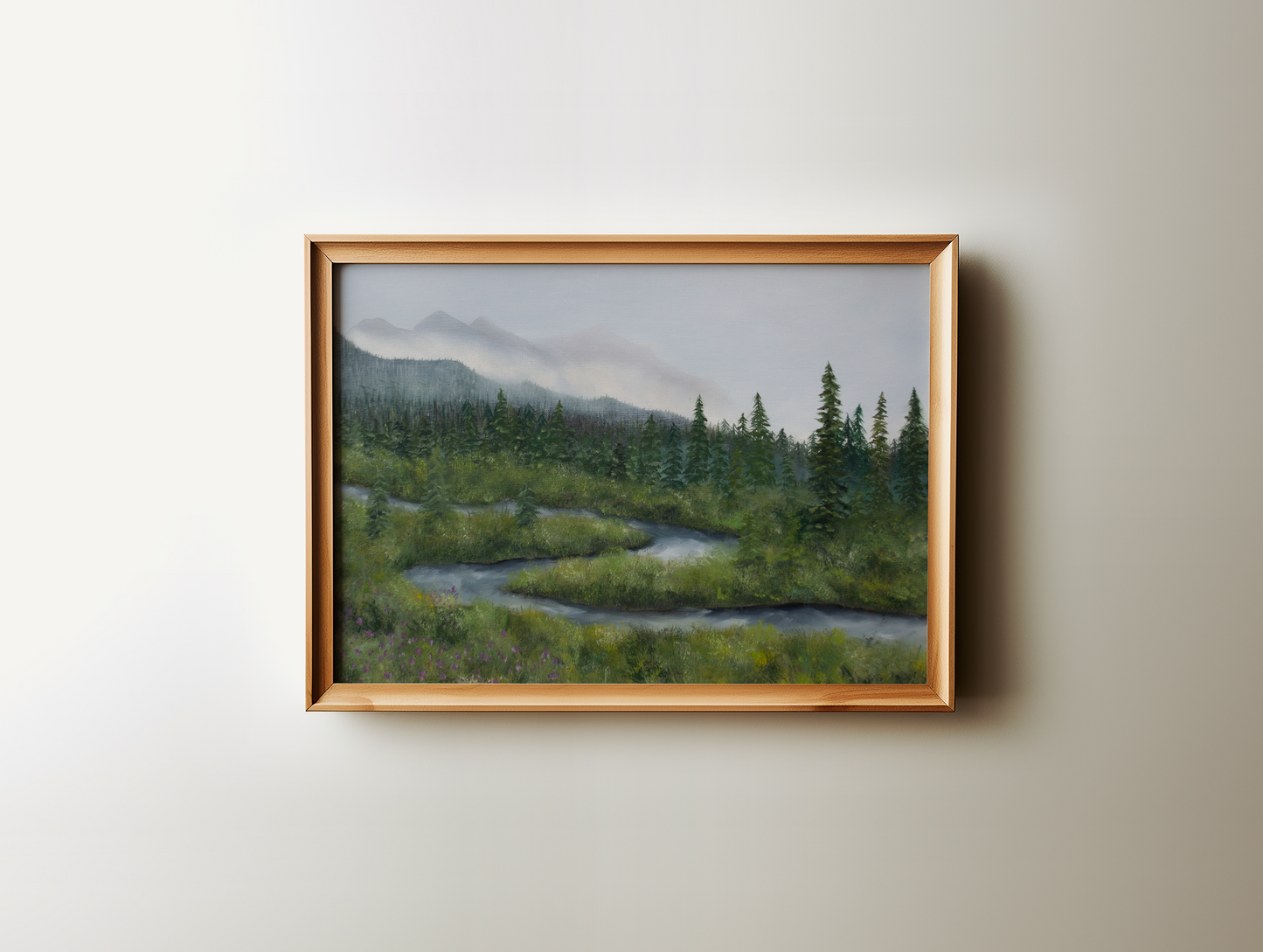 Winding River Moody Alaska Fine Art Print