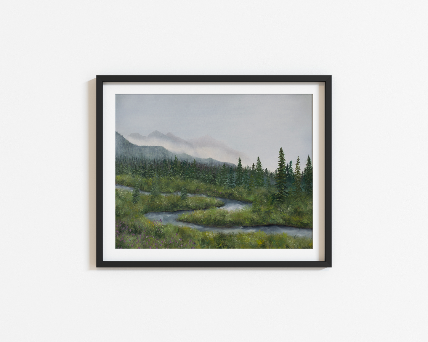 Winding River Moody Alaska Fine Art Print