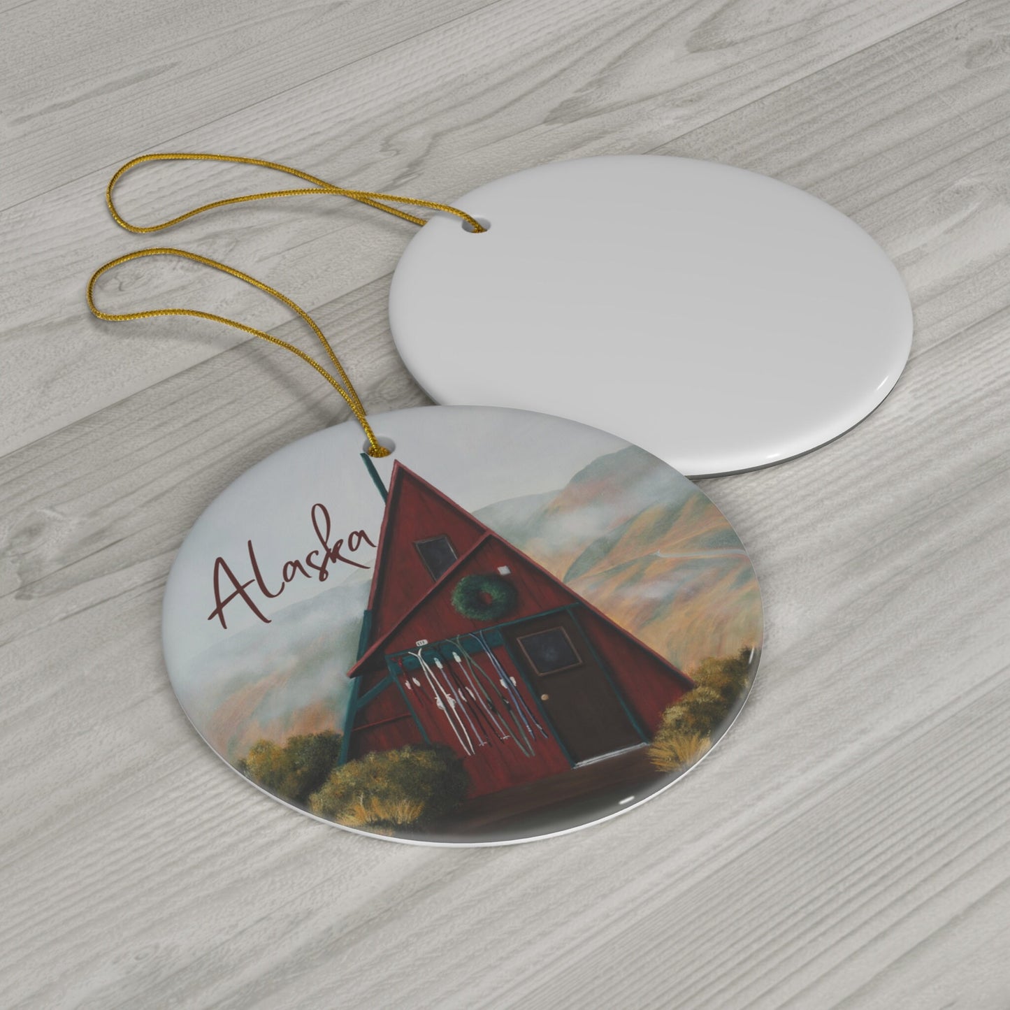 Hatcher Pass Cabin Alaska Ornament