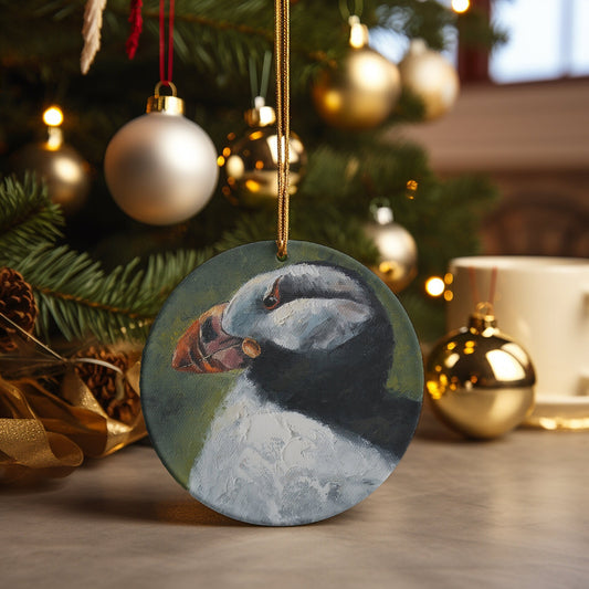 Puffin Bird Alaskan Wildlife Christmas Ornament