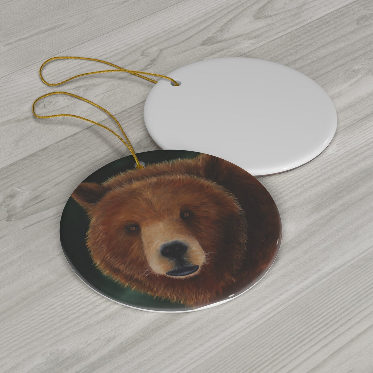 Grizzly Bear Alaskan Wildlife Ornament